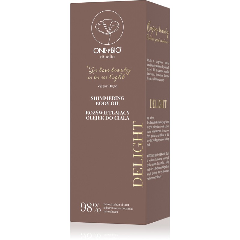 ONLYBIO Ritualia DELIGHT Rozświetlający olejek do ciała 150 ml
